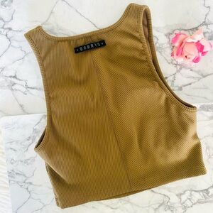 💕”BARRY’S” Ribbed Sports Crop Top SZ S